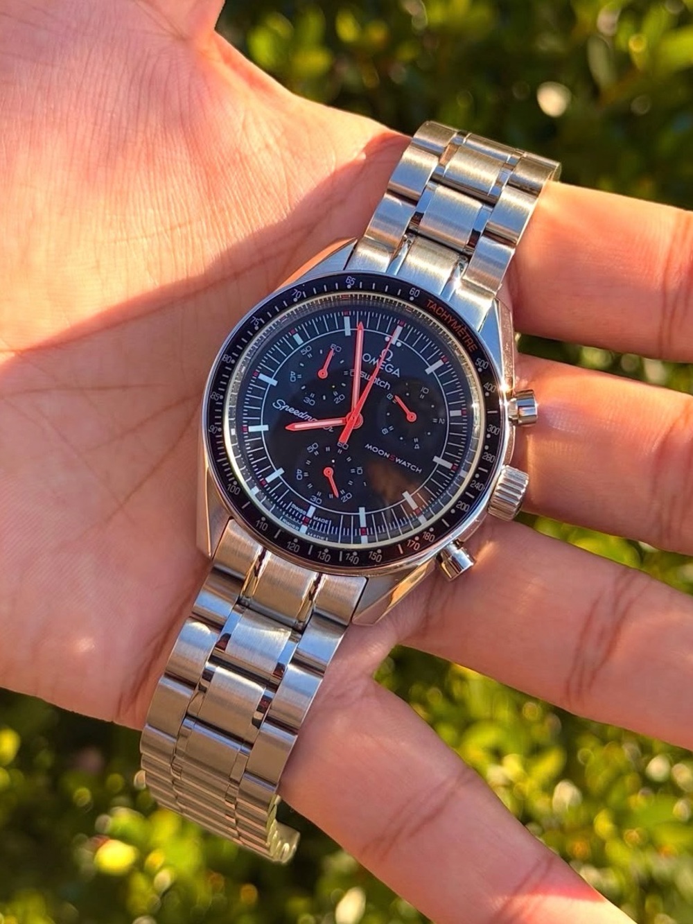 Omega Mission on Earth Lava Metal Case Swap - 2 tone bezel